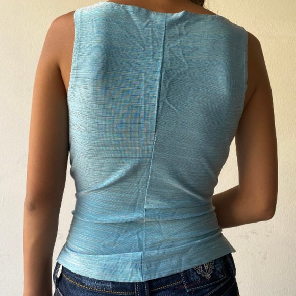 y2k FormulaX v neck top (S) - Picture 2 of 2